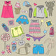 Children Clothes and Toys Wall Decal