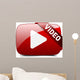 Video Button Wall Decal