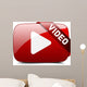 Video Button Wall Decal