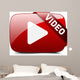 Video Button Wall Decal