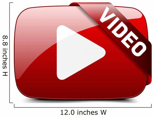 Video Button Wall Decal