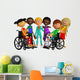 Classmates Friends with Two Wall Decal