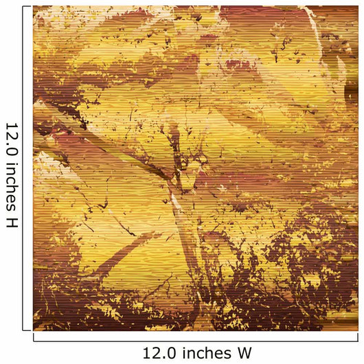 Gold Grunge Texture Wall Decal