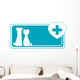 Veterinary with Dog Cat Wall Decal