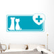 Veterinary with Dog Cat Wall Decal