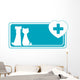 Veterinary with Dog Cat Wall Decal