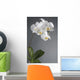 White Orchid Flower Wall Decal