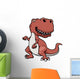 Vector Illustration Cartoon Dinosaur Wall Decal