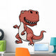 Vector Illustration Cartoon Dinosaur Wall Decal