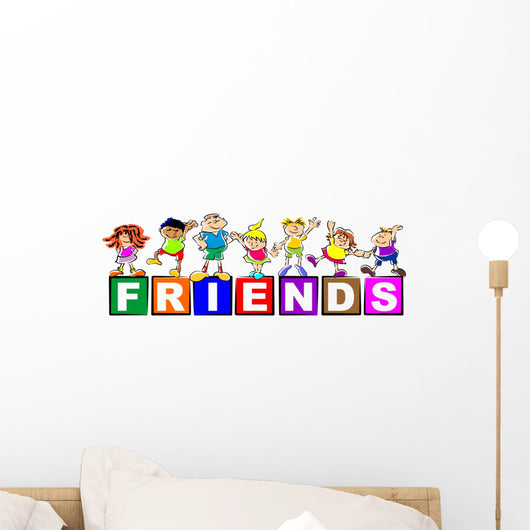Children Friends Wall Decal