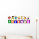 Children Friends Wall Decal