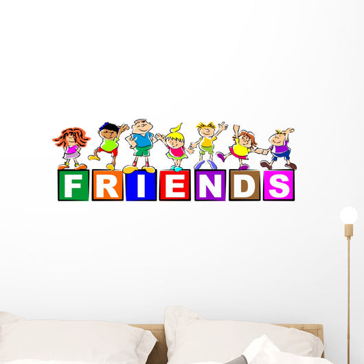 Children Friends Wall Decal