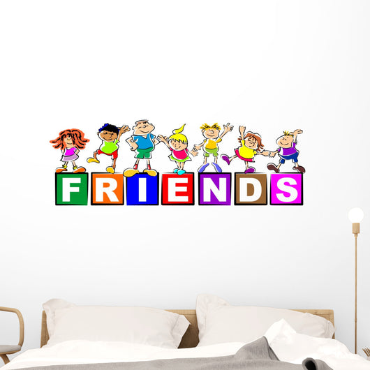 Children Friends Wall Decal