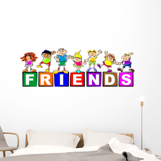 Children Friends Wall Decal