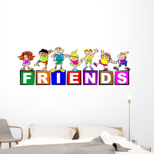 Children Friends Wall Decal
