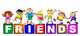 Children Friends Wall Decal