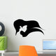 Girl with Long Hair Wall Decal