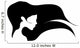 Girl with Long Hair Wall Decal