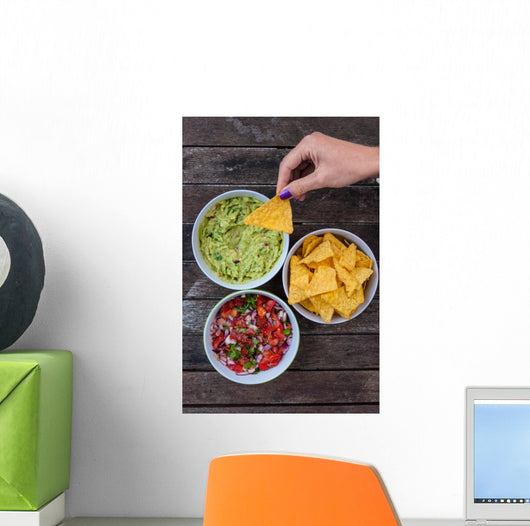Tasty Nachos and Dips Wall Decal