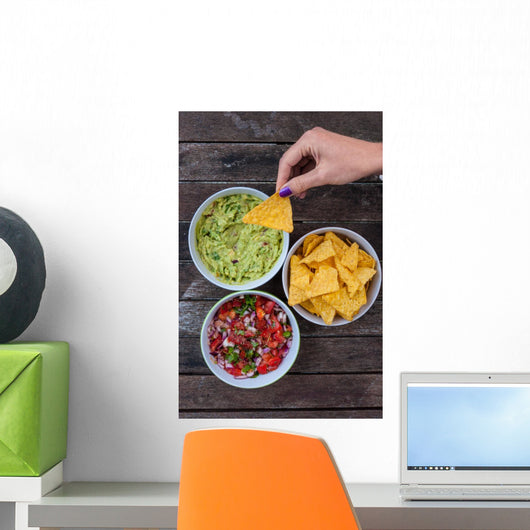 Tasty Nachos and Dips Wall Decal