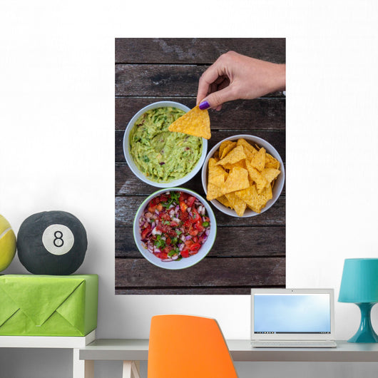 Tasty Nachos and Dips Wall Decal