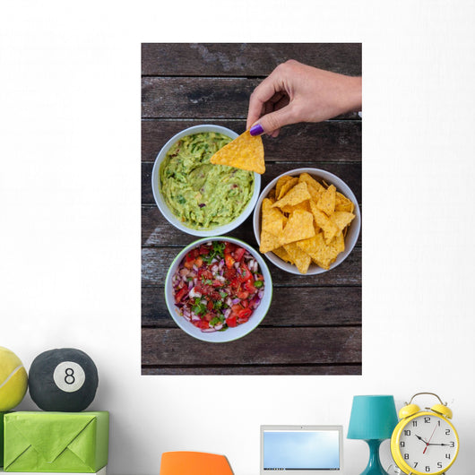 Tasty Nachos and Dips Wall Decal