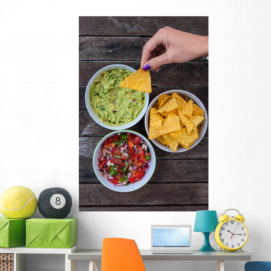 Tasty Nachos and Dips Wall Decal