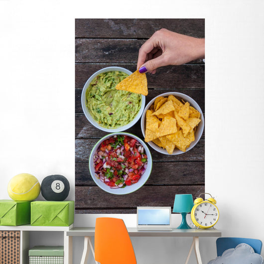 Tasty Nachos and Dips Wall Decal