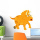 Illustration Dinosaur Triceratops Dino Wall Decal