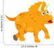 Illustration Dinosaur Triceratops Dino Wall Decal