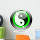 Metallic Green Glossy Icon Wall Decal