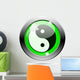 Metallic Green Glossy Icon Wall Decal