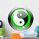 Metallic Green Glossy Icon Wall Decal