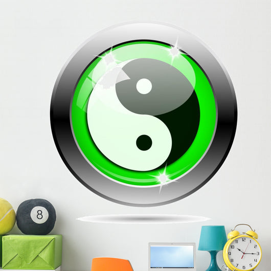 Metallic Green Glossy Icon Wall Decal