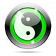 Metallic Green Glossy Icon Wall Decal
