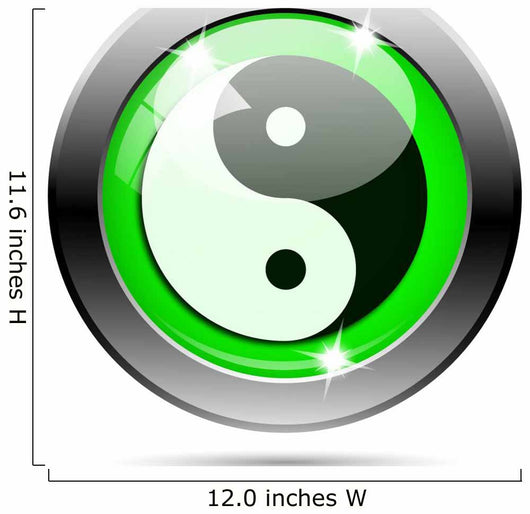 Metallic Green Glossy Icon Wall Decal