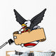 Bald Eagle Banner for Wall Decal