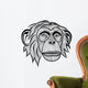 Monkey Chimpanzee Head Wall Decal