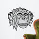 Monkey Chimpanzee Head Wall Decal