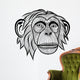 Monkey Chimpanzee Head Wall Decal