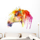 Horse Head Watercolor Painting Wall Decal
