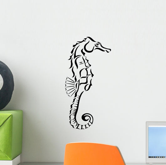 Tribal Seahorse Design Wall Decal