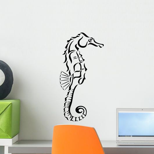Tribal Seahorse Design Wall Decal