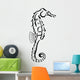 Tribal Seahorse Design Wall Decal
