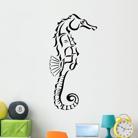 Tribal Seahorse Design Wall Decal