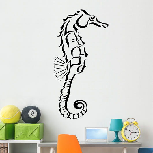 Tribal Seahorse Design Wall Decal