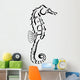 Tribal Seahorse Design Wall Decal