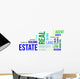 Word Cloud Real Estate Wall Decal