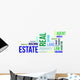 Word Cloud Real Estate Wall Decal