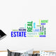 Word Cloud Real Estate Wall Decal